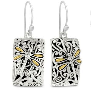 DEVATA Sterling Silver Dragonfly Earring NWOT